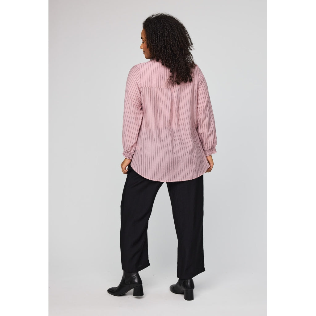 Studio SBitta Shirt Shirt Rose with black stripe