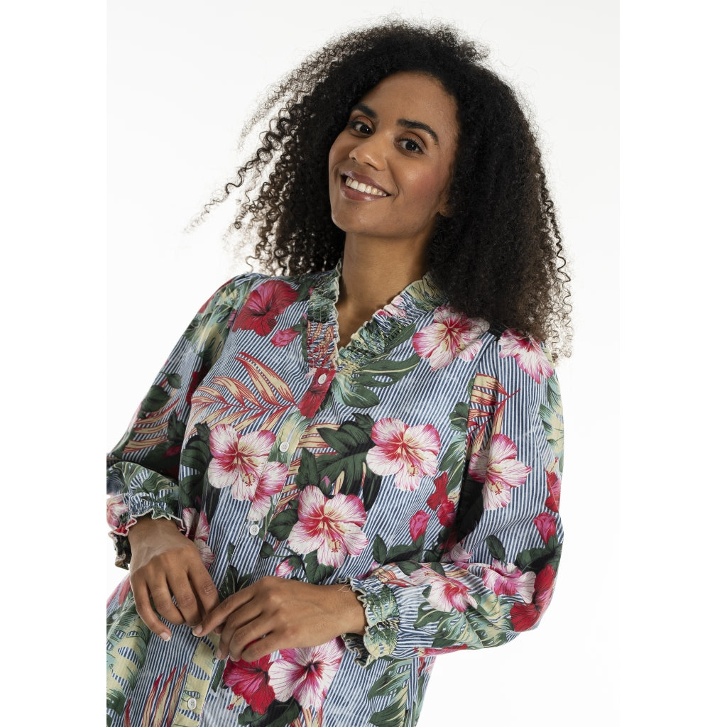 Studio SBonni Shirt Shirt Stripe with flower print