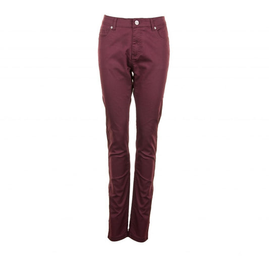 Studio Fit 55 Pants Twill Pants Wine Red