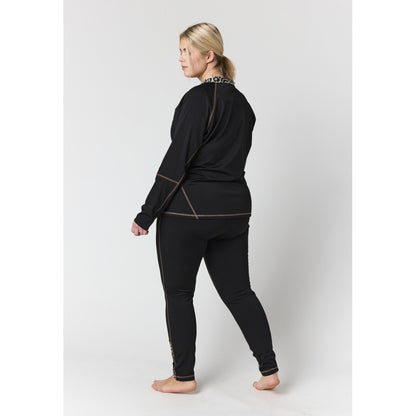 Studio SActive wear Jacket Jacket Black with leo print