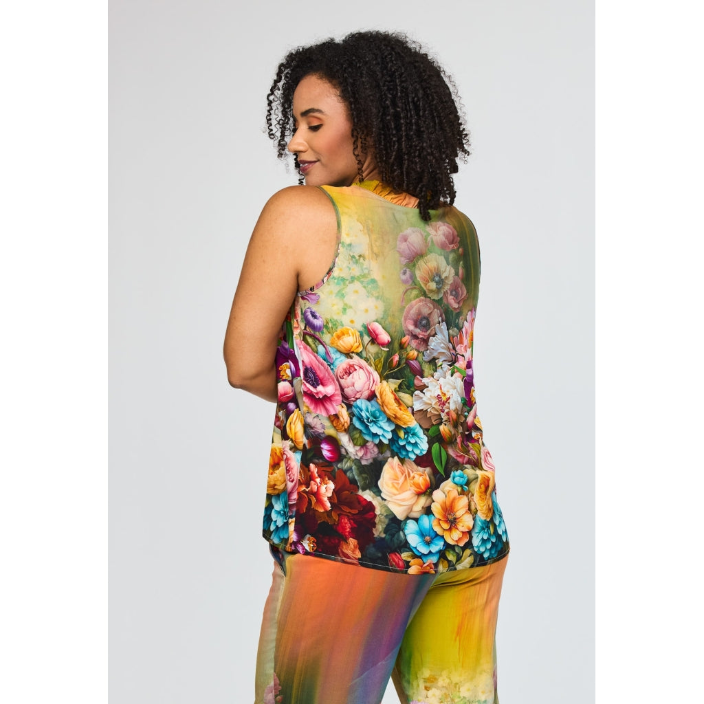 Studio SAisha Top Top Multi color print