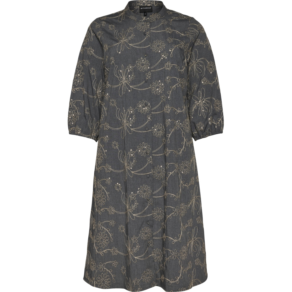 Studio SAnea Dress Dress Blue denim with embroidery
