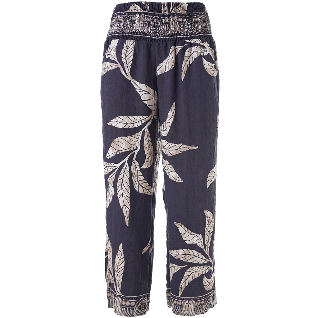 Studio SAnemone Trousers Trousers Navy board with sand flowers