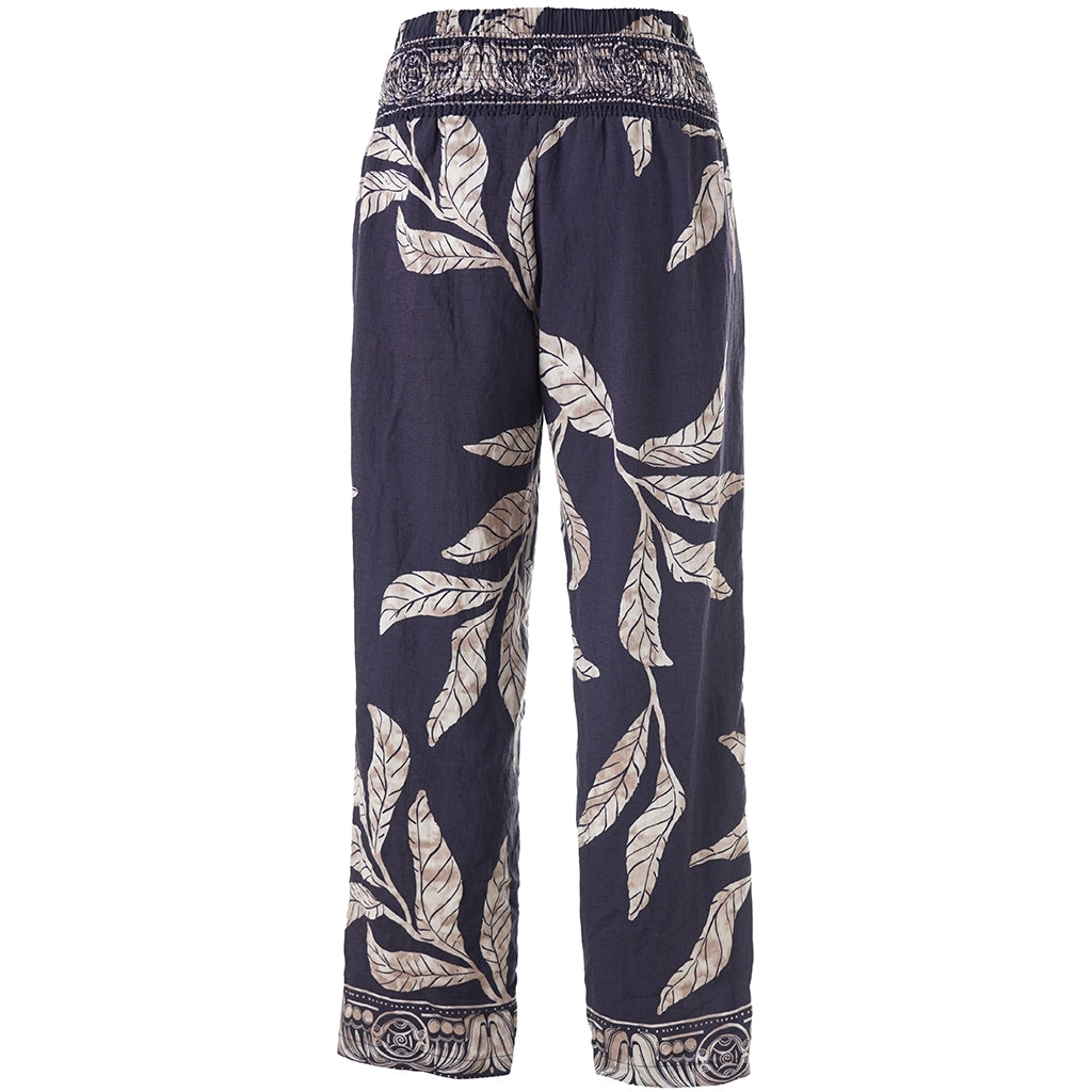 Studio SAnemone Trousers Trousers Navy board with sand flowers