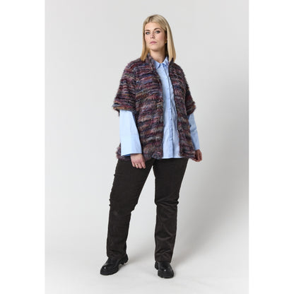 Studio SAnouk Vest with zipper Vest Multi colour stripes