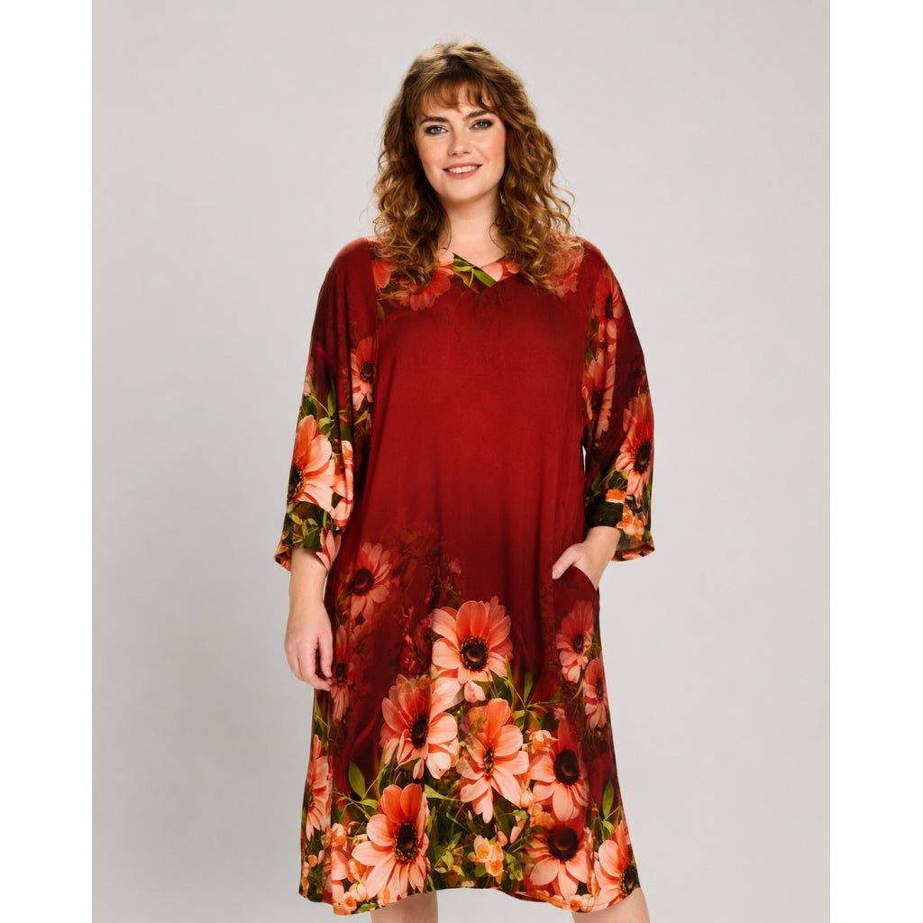 Studio SArmelle Tunic Tunic Board print bordeaux