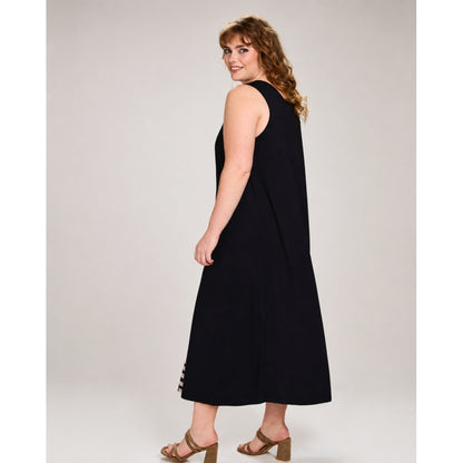 Studio SAsta Long dress Long Dress Black with sand checks