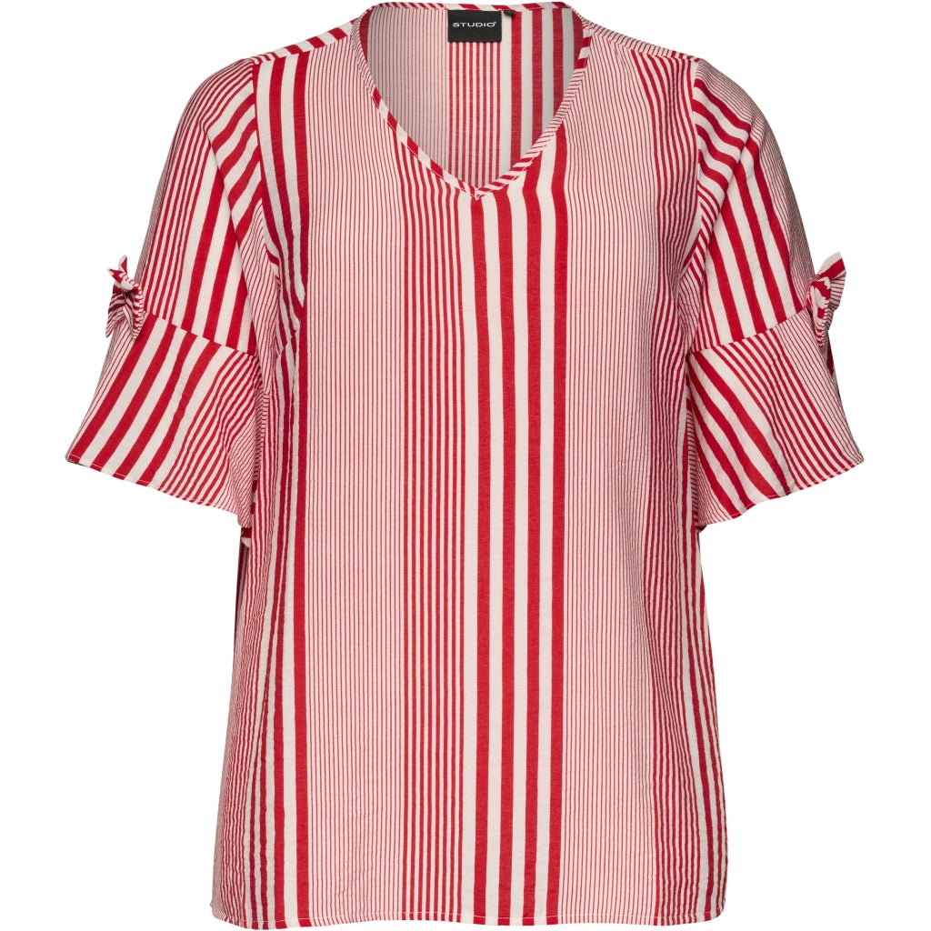 Studio SAutumn Blouse Blouse Red/White stripe