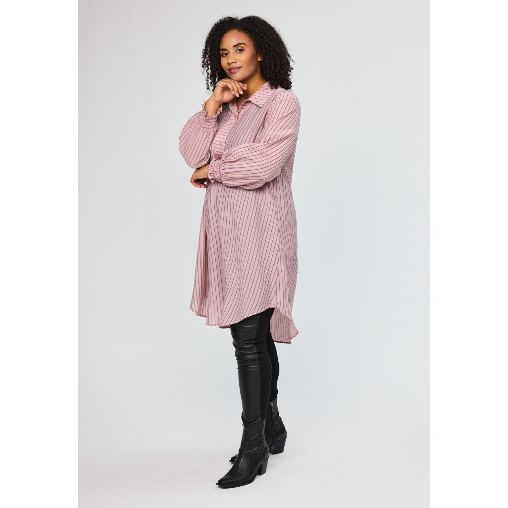 Studio SAyla Shirt dress Dress Rose with black stripe