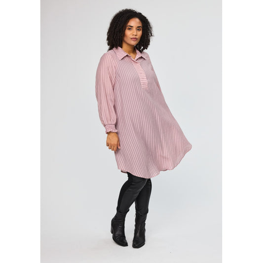 Studio SAyla Shirt dress Dress Rose with black stripe
