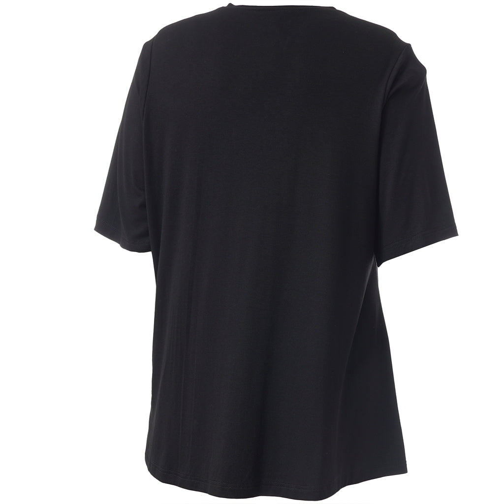 Studio SBella T-Shirt with print T-Shirt Black with Pink
