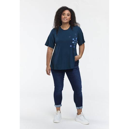 Studio SBella T-Shirt with print T-Shirt Petrol with blue