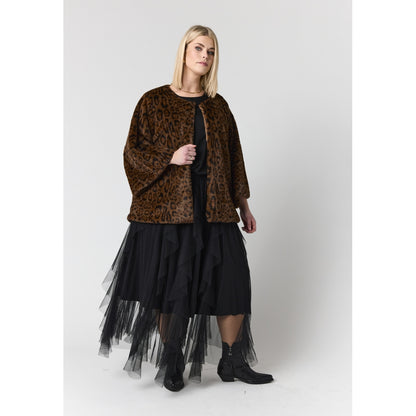 Studio SBetina Jacket Jacket Brown Leoprint