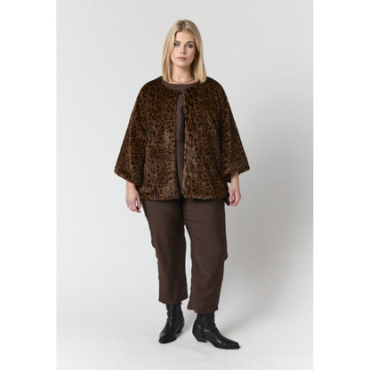 Studio SBetina Jacket Jacket Brown Leoprint