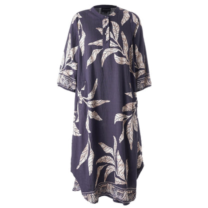 Studio SBidiana Long Dress Long Dress Navy board with sand flowers