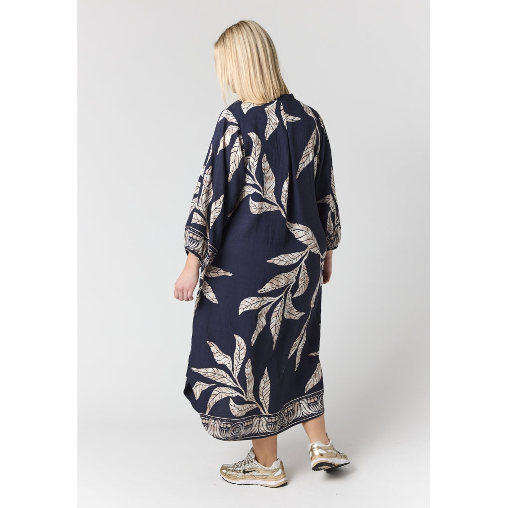 Studio SBidiana Long Dress Long Dress Navy board with sand flowers