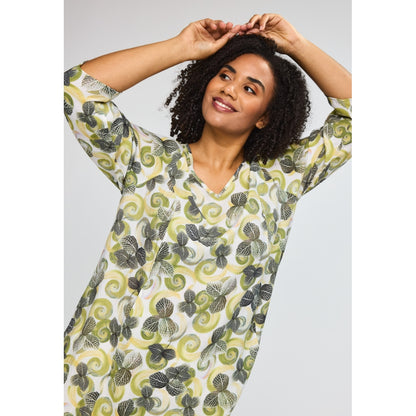 Studio SBirgitte Dress Dress Off white + green flowers