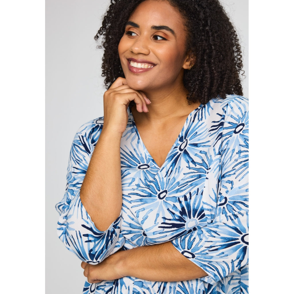 Studio SBirgitte Dress Dress White/blue flower