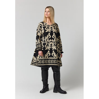 Studio SBirgitte Dress Dress Black with border print