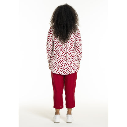 Studio SBitta Shirt Shirt White with red hearts