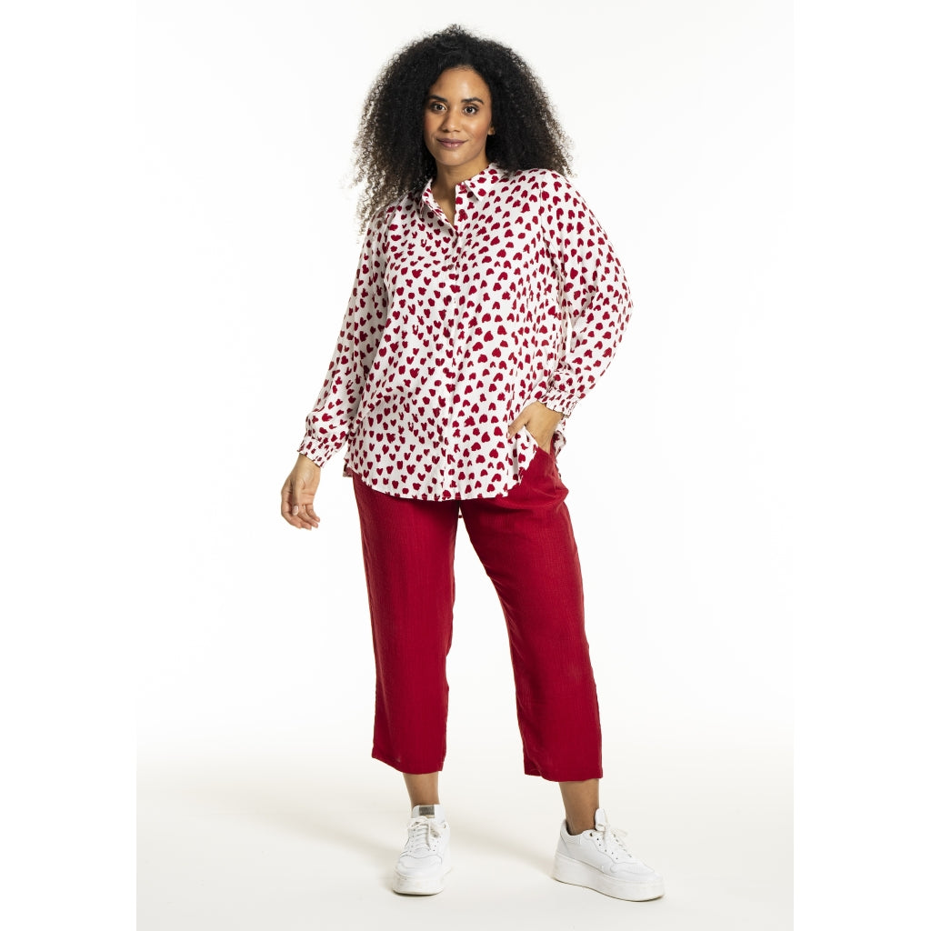 Studio SBitta Shirt Shirt White with red hearts