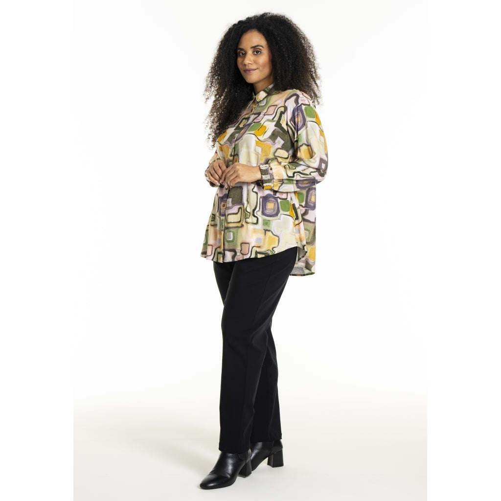 Studio SBitta Shirt Shirt Mix pattern green print