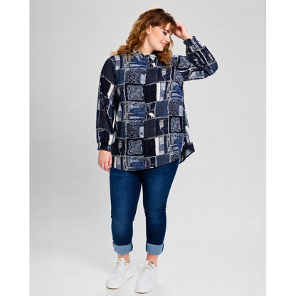 Studio SBitta Shirt Shirt Blue mix pattern