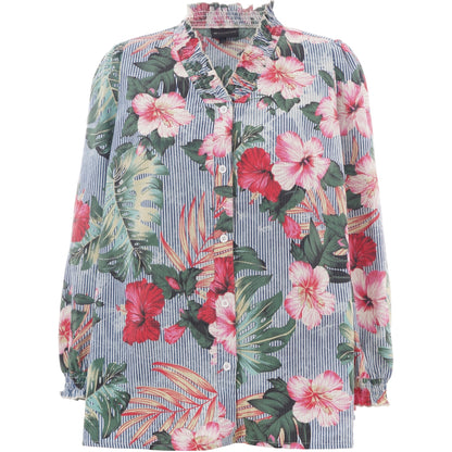 Studio SBonni Shirt Shirt Stripe with flower print