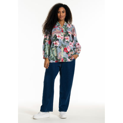 Studio SBonni Shirt Shirt Stripe with flower print