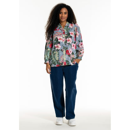 Studio SBonni Shirt Shirt Stripe with flower print