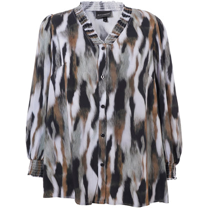 Studio SBonni Shirt Shirt Black with grey/sand skies