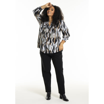 Studio SBonni Shirt Shirt Black with grey/sand skies