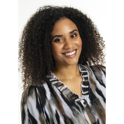 Studio SBonni Shirt Shirt Black with grey/sand skies