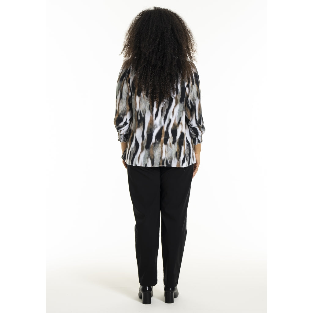 Studio SBonni Shirt Shirt Black with grey/sand skies