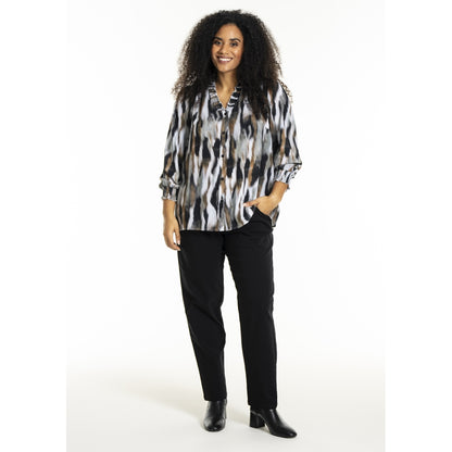 Studio SBonni Shirt Shirt Black with grey/sand skies