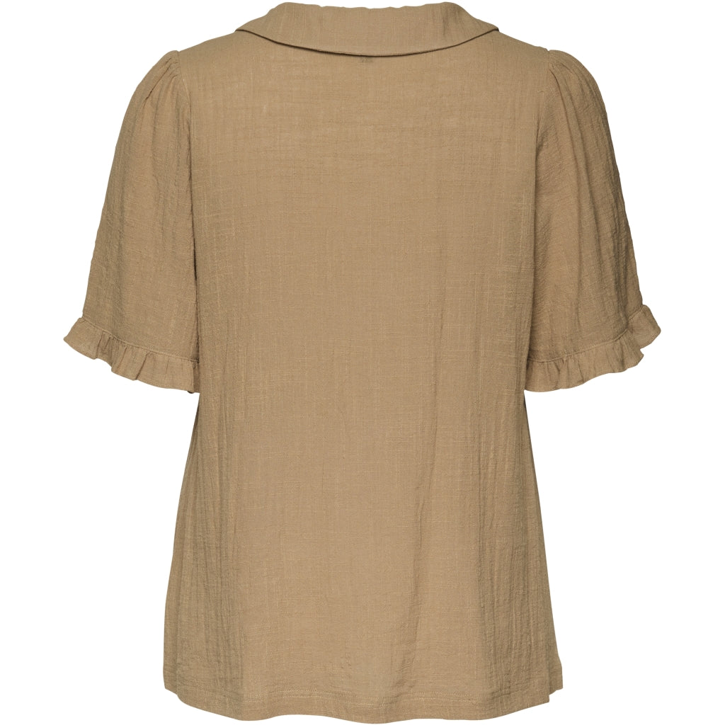 Studio SBridget shirt jacket with short sleeve Shirt Jacket Sand