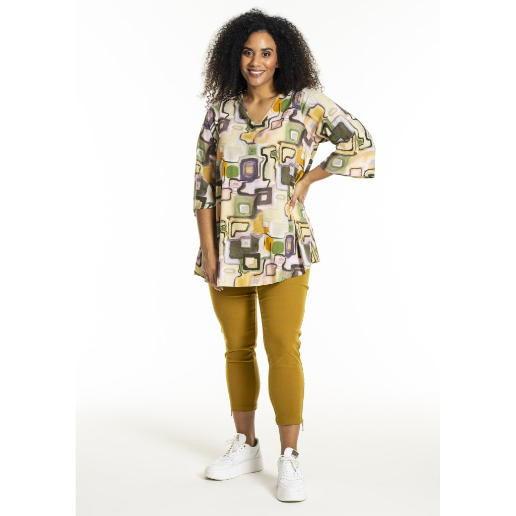 Studio SCamilla Tunic Tunic Mix pattern green print