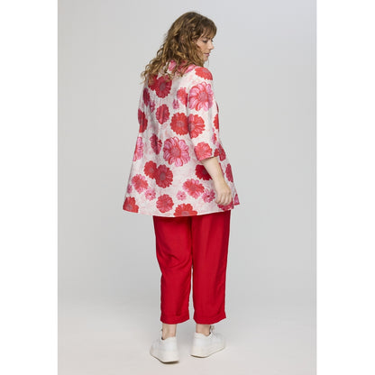 Studio SCamilla Tunic Tunic White with Red Flower
