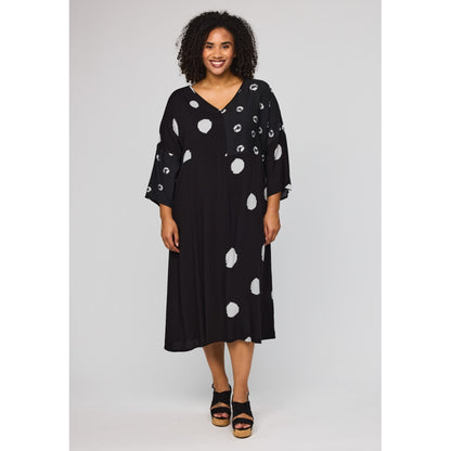 Studio SCara Dress Tunic Black with dots
