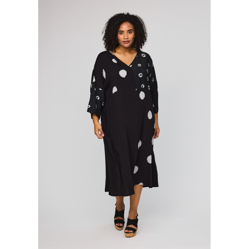 Studio SCara Dress Tunic Black with dots