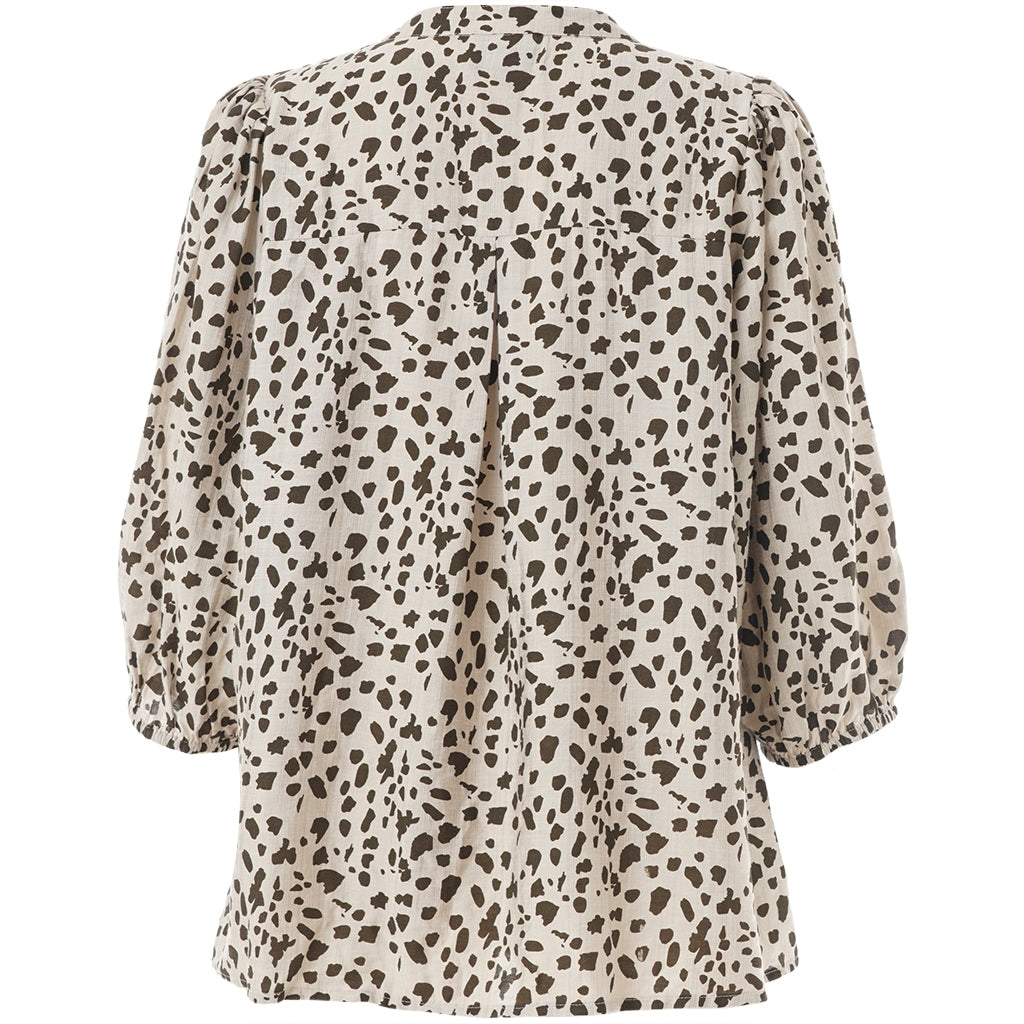 Studio SCaroline Blouse Blouse Sand + Leo print