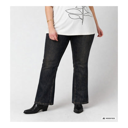 Studio SCeleste bootcut Bootcut Blue with gold spray