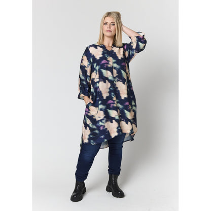 Studio SCoralie Tunic Tunic Mix petrol print