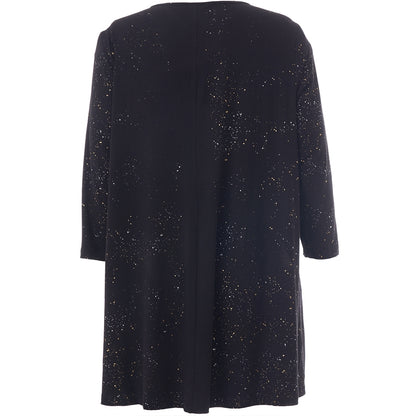 Studio SDitte Tunic Tunic Black with gold/silver dots