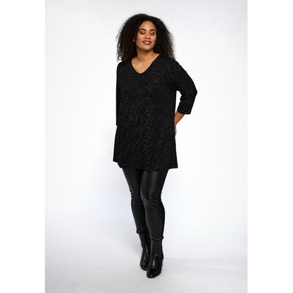 Studio SDitte Tunic Tunic Black with gold/silver dots