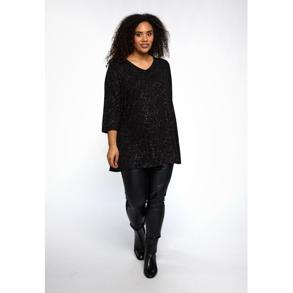 Studio SDitte Tunic Tunic Black with gold/silver dots