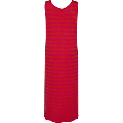 Studio SDolly knit long dress Long Dress Pink-orange stripe