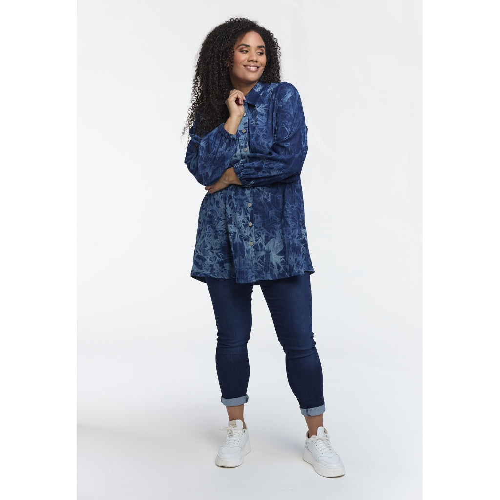 Studio SEllie Shirt Shirt Dark blue batik demin