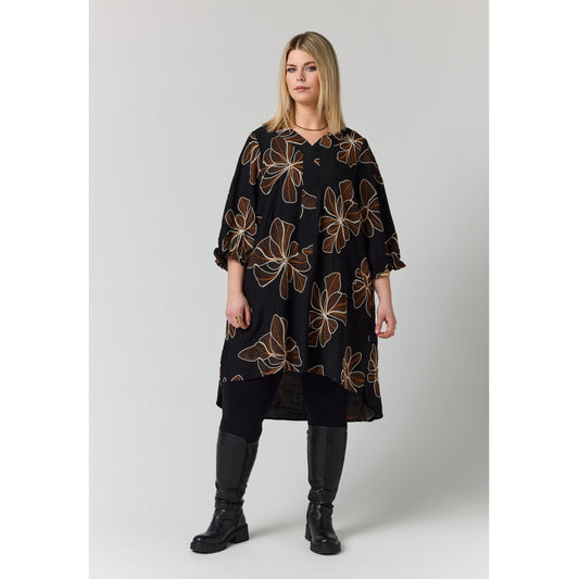 Studio SElma Shirt Shirt Black with flower