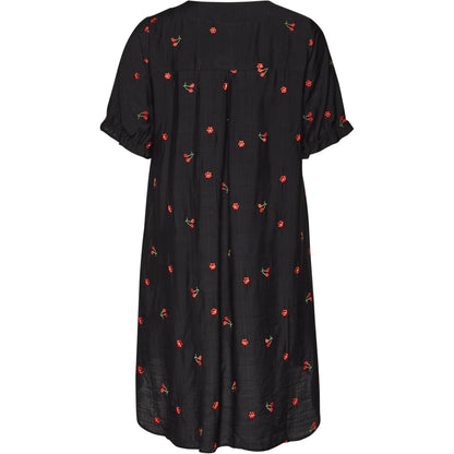 Studio SElma Shirt new sleeve Shirt Black with red berry